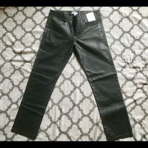 Calvin Klein Men’s Black Coated Denim, 31w 30L